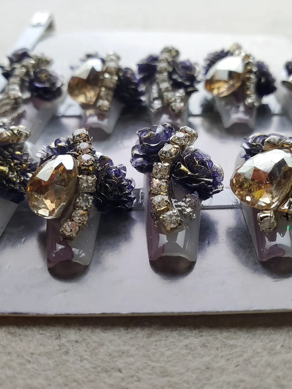 Gilded Nightshade 🐍🥀 3D Snake & Rose Press-On Nails